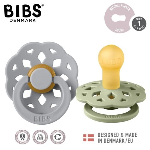BIBS BOHEME 2-PACK SAGE & CLOUD S Smoczek Uspokajający kauczuk Hevea BIBS BOHEME 2-PACK SAGE & CLOUD S Smoczek Uspokajający kauczuk Hevea