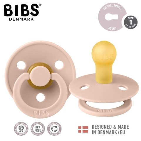 BIBS COLOUR 1 PACK BLUSH S Smoczek Uspokajający kauczuk Hevea BIBS COLOUR 1 PACK BLUSH S Smoczek Uspokajający kauczuk Hevea