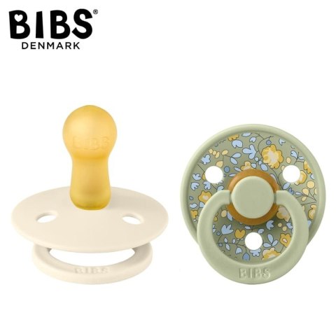 BIBS LIBERTY COLOUR 2-PACK ELOISE SAGE M Smoczek uspokajający kauczuk Hevea BIBS LIBERTY COLOUR 2-PACK ELOISE SAGE M Smoczek uspokajający kauczuk Hevea