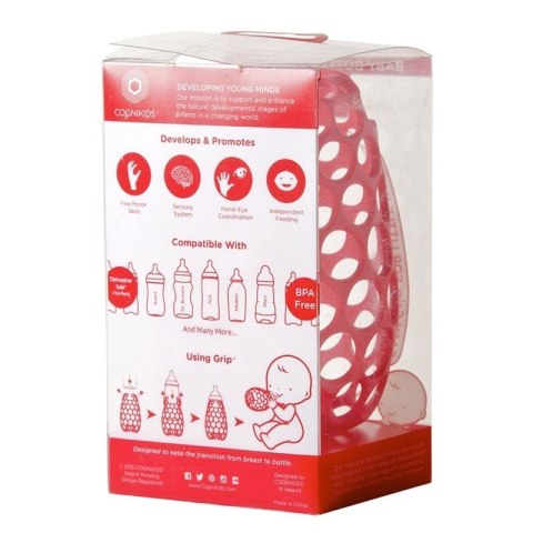 CogniKids Grip® osłonka uchwyt kognitywny do butelki ROSE CogniKids Grip® osłonka uchwyt kognitywny do butelki ROSE