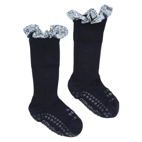 GoBabyGo antypoślizgowe skarpetki do nauki chodzenia LIBERTY BAMBOO Dark Blue Katie and Millie Blue 12 m+ GoBabyGo antypoślizgowe skarpetki do nauki chodzenia LIBERTY BAMBOO Dark Blue Katie and Millie Blue 12 m+