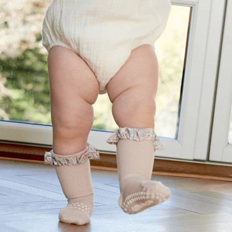 GoBabyGo antypoślizgowe skarpetki do nauki chodzenia LIBERTY BAMBOO Soft Pink Michelle 12 m+ GoBabyGo antypoślizgowe skarpetki do nauki chodzenia LIBERTY BAMBOO Soft Pink Michelle 12 m+