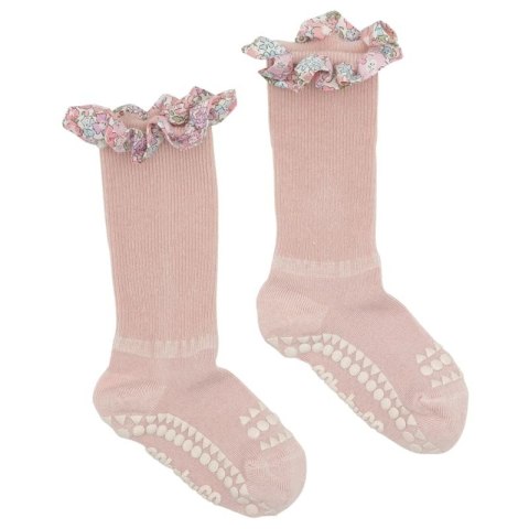 GoBabyGo antypoślizgowe skarpetki do nauki chodzenia LIBERTY BAMBOO Soft Pink Michelle 12 m+ GoBabyGo antypoślizgowe skarpetki do nauki chodzenia LIBERTY BAMBOO Soft Pink Michelle 12 m+