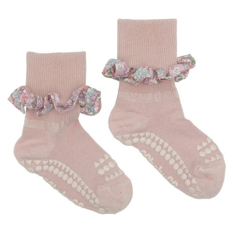 GoBabyGo skarpetki antypoślizgowe dla dziewczynki LIBERTY BAMBOO Soft Pink/Michelle Pink 2 lata GoBabyGo skarpetki antypoślizgowe dla dziewczynki LIBERTY BAMBOO Soft Pink/Michelle Pink 2 lata
