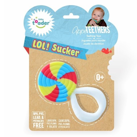 Little Toader silikonowy gryzak sensoryczny Tęczowy Lizak Little Toader silikonowy gryzak sensoryczny Tęczowy Lizak