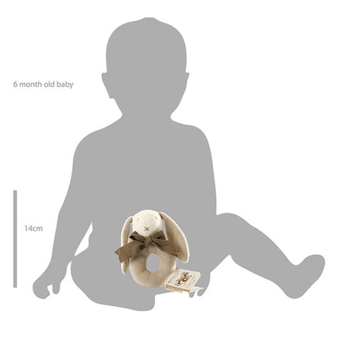 Maud N Lil Grzechotka organiczna miękka z BIO bawełny GOTS Cubby the Teddy Ring Rattle Maud N Lil Grzechotka organiczna miękka z BIO bawełny GOTS Cubby the Teddy Ring Rattle