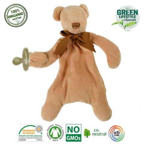 Maud N Lil Opiekun smoczka z organicznej BIO bawełny GOTS Cubby The Teddy Comforter 2in1 Maud N Lil Opiekun smoczka z organicznej BIO bawełny GOTS Cubby The Teddy Comforter 2in1
