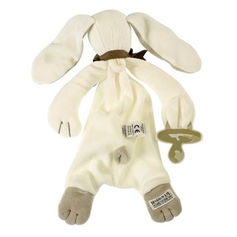 Maud N Lil Opiekun smoczka z organicznej BIO bawełny GOTS Ears The Bunny Comforter 2in1 Maud N Lil Opiekun smoczka z organicznej BIO bawełny GOTS Ears The Bunny Comforter 2in1