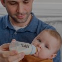 BIBS BUTELKA SZKLANA ze smoczkiem antykolkowym z kauczuku, pojemność 225 ml, BABY BLUE BIBS BUTELKA SZKLANA ze smoczkiem antykolkowym z kauczuku, pojemność 225 ml, BABY BLUE
