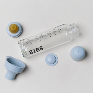 BIBS BUTELKA SZKLANA ze smoczkiem antykolkowym z kauczuku poj 225 ml BLUSH