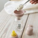 BIBS BABY GLASS BOTTLE MAUVE Antykolkowa Butelka Szklana dla Noworodków 110 ml BIBS BABY GLASS BOTTLE MAUVE Antykolkowa Butelka Szklana dla Noworodków 110 ml
