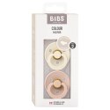 BIBS COLOUR ANATOMICAL 2-PACK IVORY & BLUSH M Smoczek ortodontyczny kauczuk Hevea BIBS COLOUR ANATOMICAL 2-PACK IVORY & BLUSH M Smoczek ortodontyczny kauczuk Hevea