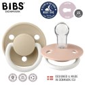 BIBS DE LUX 2-PACK BLUSH NIGHT & VANILLA NIGHT Smoczek uspokajający silikonowy ONE SIZE BIBS DE LUX 2-PACK BLUSH NIGHT & VANILLA NIGHT Smoczek uspokajający silikonowy ONE SIZE