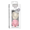 BIBS DE LUX 2-PACK IVORY & BABY PINK Smoczek uspokajający silikonowy ONE SIZE BIBS DE LUX 2-PACK IVORY & BABY PINK Smoczek uspokajający silikonowy ONE SIZE