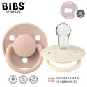 BIBS DE LUX 2-PACK IVORY & BLUSH Smoczek uspokajający silikonowy ONE SIZE BIBS DE LUX 2-PACK IVORY & BLUSH Smoczek uspokajający silikonowy ONE SIZE