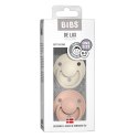 BIBS DE LUX 2-PACK IVORY & BLUSH Smoczek uspokajający silikonowy ONE SIZE BIBS DE LUX 2-PACK IVORY & BLUSH Smoczek uspokajający silikonowy ONE SIZE