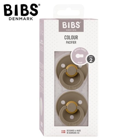 BIBS DUO COLOUR DARK OAK M Smoczek uspokajający kauczuk Hevea 2 szt BIBS DUO COLOUR DARK OAK M Smoczek uspokajający kauczuk Hevea 2 szt