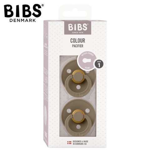 BIBS DUO COLOUR DARK OAK S Smoczek Uspokajający kauczuk Hevea 2 szt BIBS DUO COLOUR DARK OAK S Smoczek Uspokajający kauczuk Hevea 2 szt