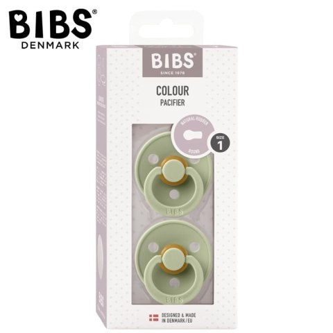 BIBS DUO COLOUR SAGE S Smoczek uspokajający kauczuk Hevea BIBS DUO COLOUR SAGE S Smoczek uspokajający kauczuk Hevea