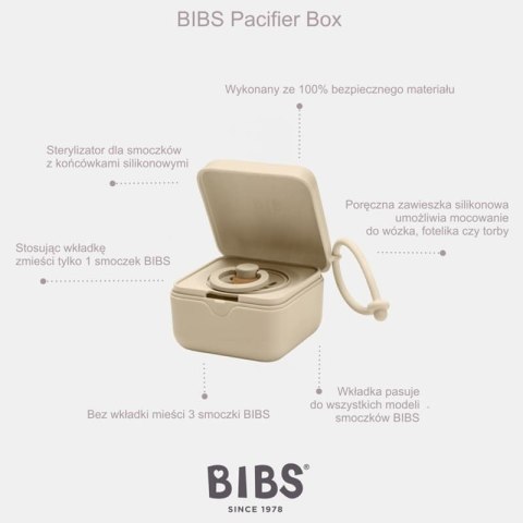 BIBS PACIFIER BOX BLUSH 2 w 1 etui do smoczków oraz pojemnik do sterylizacji smoczków BIBS PACIFIER BOX BLUSH 2 w 1 etui do smoczków oraz pojemnik do sterylizacji smoczków