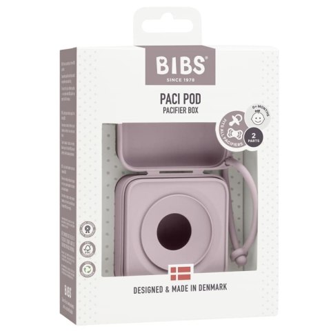 BIBS PACIFIER BOX DUSKY LILAC 2 w 1 etui do smoczków oraz pojemnik do sterylizacji smoczków BIBS PACIFIER BOX DUSKY LILAC 2 w 1 etui do smoczków oraz pojemnik do sterylizacji smoczków
