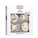 BIBS TRY-IT zestaw 4 szt smoczków niemowlęcych o różnych ustnikach IVORY BIBS TRY-IT zestaw 4 szt smoczków niemowlęcych o różnych ustnikach IVORY