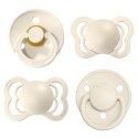 BIBS TRY-IT zestaw 4 szt smoczków niemowlęcych o różnych ustnikach IVORY BIBS TRY-IT zestaw 4 szt smoczków niemowlęcych o różnych ustnikach IVORY