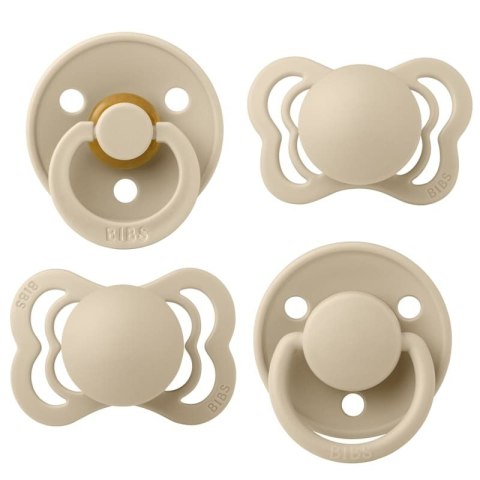 BIBS TRY-IT zestaw 4 szt smoczków niemowlęcych o różnych ustnikach VANILLA BIBS TRY-IT zestaw 4 szt smoczków niemowlęcych o różnych ustnikach VANILLA