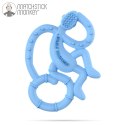 Matchstick Monkey Mini gryzak silikonowy sensoryczny ze szczoteczką Light Blue Matchstick Monkey Mini gryzak silikonowy sensoryczny ze szczoteczką Light Blue