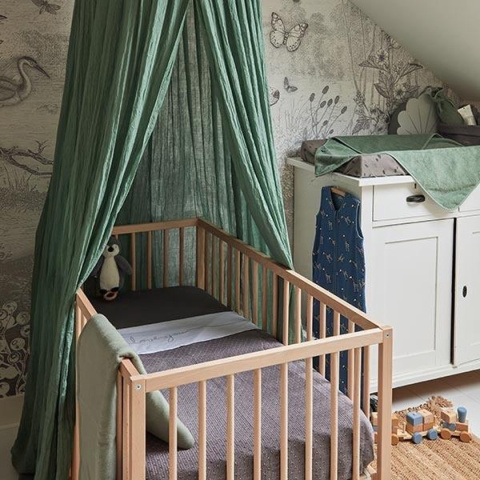 Baldachim nad łóżeczko Vintage 420x245 cm Ash Green Jollein Baldachim nad łóżeczko Vintage 420x245 cm Ash Green Jollein