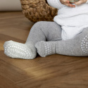 GoBabyGo antypoślizgowe rajstopy do raczkowania i nauki chodzenia WOOL Grey Melange 12 m+ GoBabyGo antypoślizgowe rajstopy do raczkowania i nauki chodzenia WOOL Grey Melange 12 m+