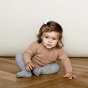 GoBabyGo antypoślizgowe rajstopy do raczkowania i nauki chodzenia WOOL Grey Melange 12 m+ GoBabyGo antypoślizgowe rajstopy do raczkowania i nauki chodzenia WOOL Grey Melange 12 m+