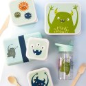 A Little Lovely Company - 4 Lśniące Lunchboxy śniadaniówki MONSTERS A Little Lovely Company - 4 Lśniące Lunchboxy śniadaniówki MONSTERS