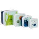 A Little Lovely Company - 4 Lśniące Lunchboxy śniadaniówki MONSTERS A Little Lovely Company - 4 Lśniące Lunchboxy śniadaniówki MONSTERS