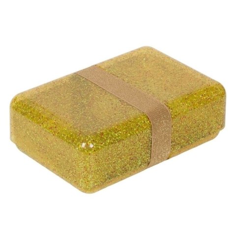A Little Lovely Company - Śniadaniówka Lunchbox GLITTER Gold A Little Lovely Company - Śniadaniówka Lunchbox GLITTER Gold