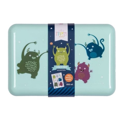 A Little Lovely Company - Śniadaniówka Lunchbox Monsters z naklejkami A Little Lovely Company - Śniadaniówka Lunchbox Monsters z naklejkami