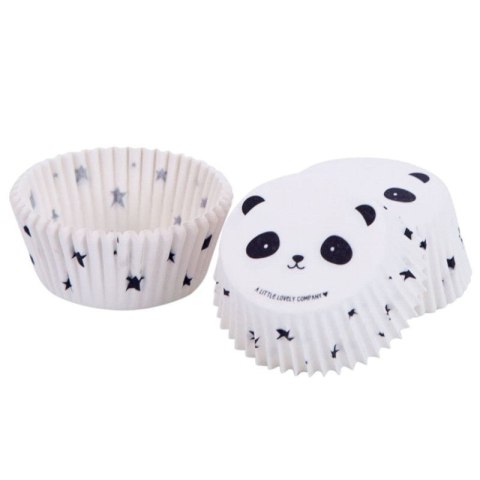 A Little Lovely Company - foremki na muffinki Panda 50 szt A Little Lovely Company - foremki na muffinki Panda 50 szt