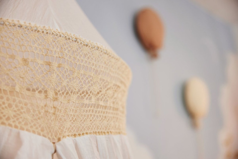 Baldachim nad łóżeczko Vintage Boho 420x245 cm Ivory Jollein Baldachim nad łóżeczko Vintage Boho 420x245 cm Ivory Jollein