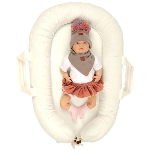 Hi Little One czapka z chustą komplet ALPACA BOHO Cafe Latte/Blush S Pom Pom Hi Little One czapka z chustą komplet ALPACA BOHO Cafe Latte/Blush S Pom Pom