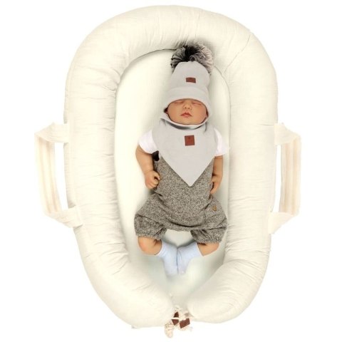 Hi Little One czapka z chustą komplet ALPACA BOHO Grey S Pom Pom Hi Little One czapka z chustą komplet ALPACA BOHO Grey S Pom Pom
