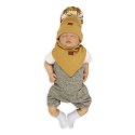 Hi Little One czapka z chustą komplet ALPACA BOHO Mustard S Pom Pom Hi Little One czapka z chustą komplet ALPACA BOHO Mustard S Pom Pom