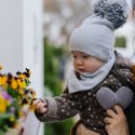 Hi Little One czapka z chustą komplet ALPACA BOHO Mustard S Pom Pom Hi Little One czapka z chustą komplet ALPACA BOHO Mustard S Pom Pom