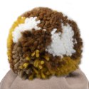 Hi Little One czapka zimowa niemowlęca ALPACA BOHO Cafe Latte/Brown M Pom Pom Hi Little One czapka zimowa niemowlęca ALPACA BOHO Cafe Latte/Brown M Pom Pom