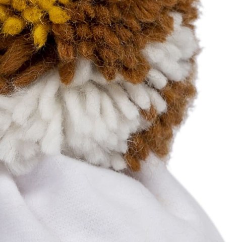 Hi Little One czapka zimowa niemowlęca ALPACA BOHO White/Brown M Pom Pom Hi Little One czapka zimowa niemowlęca ALPACA BOHO White/Brown M Pom Pom