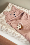 Otulacz do fotelika i wózka Bear Boucle różowy Jollein Otulacz do fotelika i wózka Bear Boucle różowy Jollein