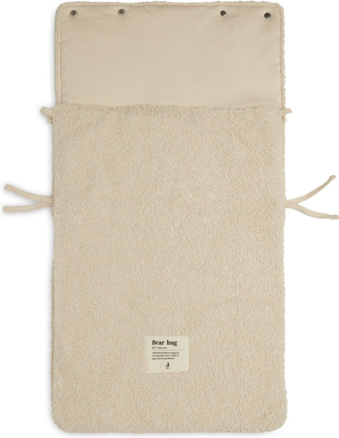 Śpiworek do wózka i fotelika 42x82 cm Boucle krem Jollein Śpiworek do wózka i fotelika 42x82 cm Boucle krem Jollein