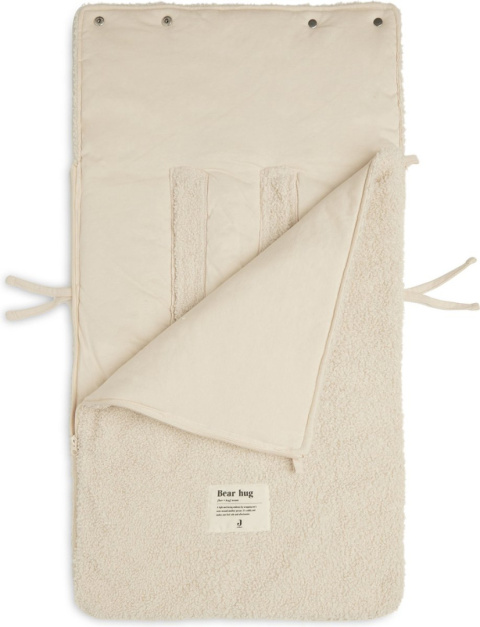 Śpiworek do wózka i fotelika 42x82 cm Boucle krem Jollein Śpiworek do wózka i fotelika 42x82 cm Boucle krem Jollein