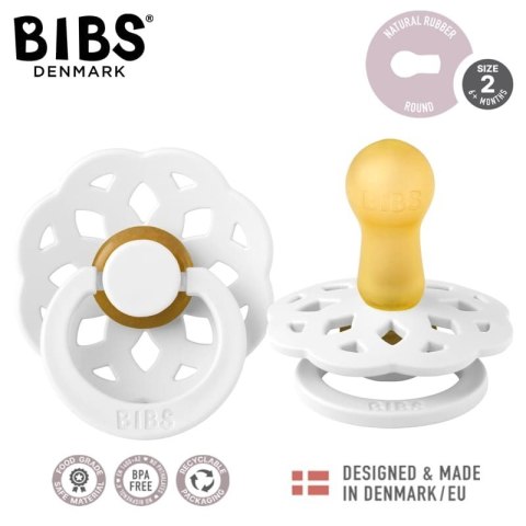 BIBS BOHEME WHITE M Smoczek Uspokajający kauczuk Hevea BIBS BOHEME WHITE M Smoczek Uspokajający kauczuk Hevea