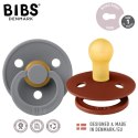BIBS COLOUR 2-PACK RUST & SMOKE S Smoczek Uspokajający kauczuk Hevea BIBS COLOUR 2-PACK RUST & SMOKE S Smoczek Uspokajający kauczuk Hevea