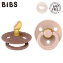BIBS COLOUR ANATOMICAL 2-PACK BLUSH & WOODCHUCK S Smoczek ortodontyczny kauczuk Hevea BIBS COLOUR ANATOMICAL 2-PACK BLUSH & WOODCHUCK S Smoczek ortodontyczny kauczuk Hevea